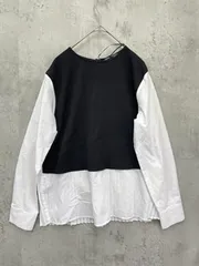 ZARA ザラ プリーツ コントラスト トップス シャツ sizeXS/白ｘ黒 ■■レディース