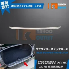 【4546】トヨタ クラウン 220系 2018年 リアバンパープロテクター ガーニッシュ ステップガード 傷付き防止 傷隠し カスタム パーツのサムネイル