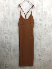 URBAN RESEARCH ROSSO アーバンリサーチロッソ RA97-26D004 ラップ キャミソール ワンピース size38/茶 ■■ レディース