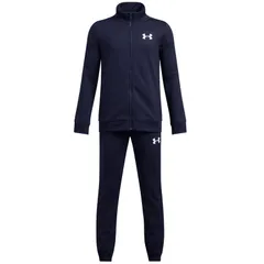 アンダーアーマー UNDER ARMOUR  ジュニア UAニットトラックスーツ   キッズ JR 上下 ジャージ セットアップ   (1363290-410)、Navy(410)