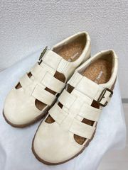 アキレスソルボ グルカサンダル ウォーキングシューズ23.0 3E ホワイト