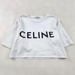 セリーヌ クロップド Tシャツ XS コットンジャージー CELINE 白 - メルカリ