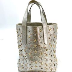 JIMMY CHOO ジミーチュウ バケットバッグ JUNO/S シルバー - メルカリ