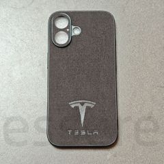iPhone16 케이스 테슬라 스마트 폰 케이스 아이폰 케이스 뒷모피 소프트 케이스 블랙