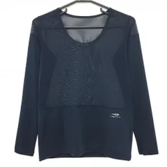 【美品】ティゴラ インナーシャツ ネイビー 身頃メッシュ ストレッチ レディース M ゴルフウェア TIGORA