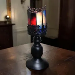 1点物！早い者勝ち！大人の空間 間接照明 ステンドグラス クラシカルアンティークキャンドル ランタンランタン照明