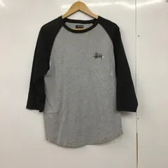 STUSSY ステューシー カットソー 七分袖 長袖カットソー ラグラン クルーネックカットソー プリントTシャツ