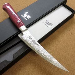 関の刃物 筋引包丁 240mm 三昧 クラシックプロ3 ダマスカス 紅蓮 刺身