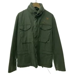 【中古】　REMI RELIEF　フィールドジャケット　ブルゾン　フード収納　フルジップ　ワンポイント　日本製　古着　/4360のサムネイル