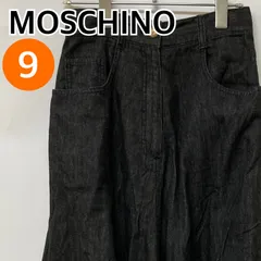 MOSCHINO モスキーノ スカート ロングスカート デニム フレアスカート パッチワーク ブラック レディース 9サイズ 【CB905】のサムネイル