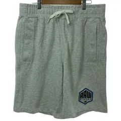 【中古】　G-STAR RAW　ハーフパンツ　短パン　ウエストゴム　裏毛　ワンポイント　ワッペン　古着　/1581のサムネイル