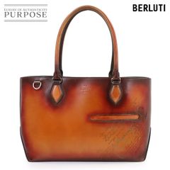 Berluti トートバッグ カリグラフィ トゥジュール レザー ブラウン