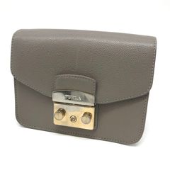 FURLA フルラ　メトロポリスS ショルダーバッグ　sabbia グレージュ 中古・古着通販】FURLA (フルラ) メトロポリス ショルダーバッグ