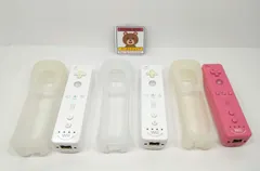Wii リモコン モーションプラス 3本セット RVL-026 ホワイト×2 ピンク×1 カバー付 動作品 任天堂 0424M