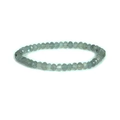 ラブラドライト【ボタンカット】3×5mm 数珠 天然石 ブレスレット パワーストーン ブレス お守り 選べるサイズ