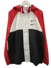 ナイキ NIKE ナイロンジャケット スウッシュ ウーブンジャケット NSW SWOOSH WOVEN JACKET レッド ブラック L