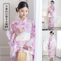 定価11900円 浴衣 セット ゆかた レディース 大人 ピンク 金魚 赤 K8