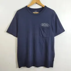 MANASTASH マナスタッシュ 半袖 Tシャツ ロゴ 胸ポケット付き アウトドア COOLMAX 吸水速乾性 ネイビー メンズ サイズ L D595のサムネイル