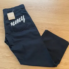 【値下げok】Tommy Hilfiger トミーフィルフィガー チノパン TOMMY トミー バック刺繍ロゴ　黒ボトム　黒パンツ　長ズボン