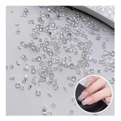 【人気商品】ネイル ラインストーン 50個セット ラインストーン ネイル用 輝くそして透明な ネイルパーツ ストーン 3D 立体 小さい ラインストーン クリア キラキラ ネイルアート パーツ ジュエリー デコパーツ 手芸 DIY ハンドメイド