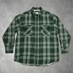 DAVID TAYLOR フランネルシャツ チェック 緑 XL 64-1-9