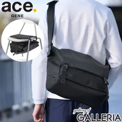【正規品5年保証】 エースジーン メッセンジャーバッグ メンズ 大容量 ブランド バッグ ace.GENE ナイロン ビジネス イベント PC収納 14inch スポーツ A4 15L エブスタ メッセンジャーショルダーバッグ 20081 ブラックのサムネイル