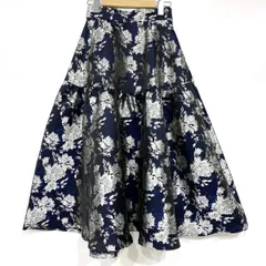 RANDA ランダ ジャガード 花柄 フレアスカート BS01769 サイズ:0 レディース ※中古のサムネイル