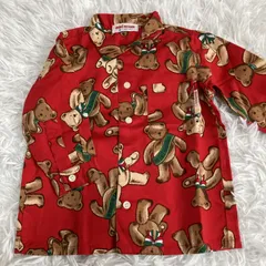 ミキハウス　シャツ　クマ　レトロ