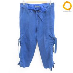 難あり 新品 RALPH LAUREN ラルフローレン シルクリネンカーゴパンツ