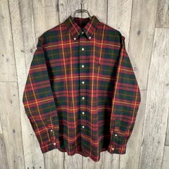 RALPH LAUREN ラルフローレン SLIM FIT スリムフィット STRETCH OXFORD ストレッチ素材 グリーン ポニー 刺繍 長袖 BD ボタンダウン チェック オックスフォード シャツ メンズ L サイズ