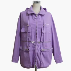 美品 STELLA McCARTNEY ステラマッカートニー ブルゾン ジャケット パーカー フーディ フルジップ ポケット パープル サイズ34 レディースのサムネイル