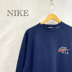 USA製 NIKE ロゴ 両面プリント スウェット トレーナー トップス 2XL ネイビー  メンズ ファッション _201423