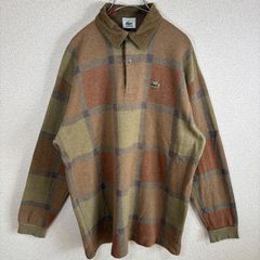80sLacoste vintageベロア長袖ポロシャツ ビンテージ - メルカリ