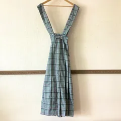 4227 PAMEO POSE パメオポーズ ジャンパースカート プリーツ チェック柄 グレー系 Sサイズ ポリエステル×ポリウレタン 2323508013のサムネイル