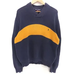 【現状渡し品】 POLO RALPH LAUREN ポロ・ラルフローレン POLO SPORT PONY LOGO KNIT 古着 ニット セーター 長袖 トップス ヴィンテージ 【146-260424-rs-08-fur】