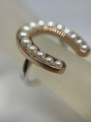 美品 タサキ TASAKI 750 バランス エラ リング 約12号 あこや真珠 美品 タサキ TASAKI 750 バランス エラ リング 約12号 あこや真珠