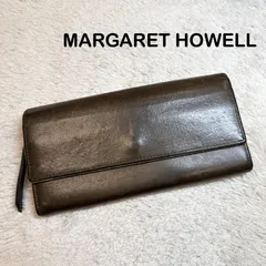MARGARET HOWELL マーガレットハウエル 長財布 本革 レザー フラップ式のサムネイル