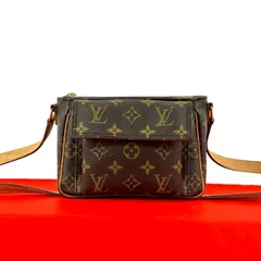 極 美品 LOUIS VUITTON ルイヴィトン ヴィンテージ ヴィバシテ PM モノグラム レザー 本革 ショルダーバッグ ポシェット ブラウン 18090