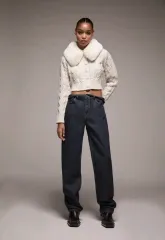 ザラ ファー カーディガン