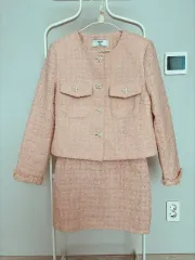 新品 ラベルローズ ツイード ONE PIECE & ジャケット セットアップ M