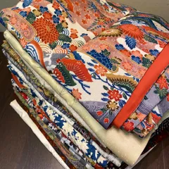 【まとめ売り】正絹着物15枚 リメイク素材　ハンドメイド向け