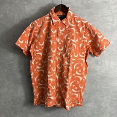 極美品 CELINE HOMME ポロシャツ S 総柄 サクランボ オレンジ 綿 