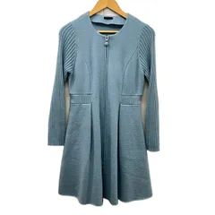 TO BE CHIC(トゥービーシック) コート サイズ2 M レディース - ライトブルー 長袖/ニット/ジップアップ/秋/冬のサムネイル