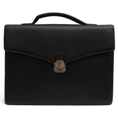 鍵2本付】GUCCI レザー ブリーフケース ビジネスバッグ 濃茶 - メルカリ