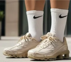 ナイキ ショックス ライド 2 プレミアム ベージュGOLD