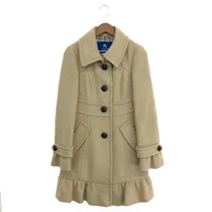 BURBERRY BLUE LABEL バーバリーブルーレーベル ロングコート サイズ:38 裾フリル/裏地チェック    ベージュ レディース / 240001199753のサムネイル