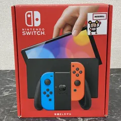 25. #3 Nintendo Switch本体 有機ELモデル Joy-Con ネオンブルー/ネオンレッド シリアルNo.XTJ10003065197 ※キズ有
