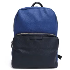 マーク バイ マークジェイコブス／MARC BY MARC JACOBS リュック バッグ バックパック メンズ 男性 男性用レザー 革 本革 ネイビー 紺  M0005214-429 Classic Leather Backpack デイパック シボ革 シュ