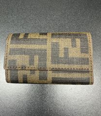 Fendi FFロゴキーケース ブラウン - メルカリ