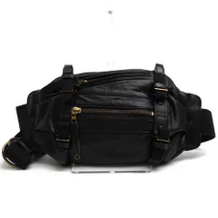 マスターピース／master-piece バッグ ショルダーバッグ 鞄 メンズ 男性 男性用 レザー 革 本革 ブラック 黒  No.24022 Fold ボディバッグ 肩掛け ワンショルダーバッグ シボ革 シュリンクレザー